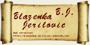 Blaženka Jerilović vizit kartica